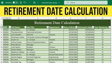 Excel Tutorial: Calculate Your Retirement Date Like a Pro!