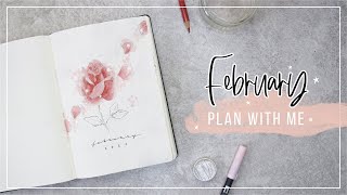 BULLET JOURNAL | Plan with me February Valentine