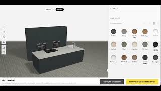 Roomle 3D & AR Configurator Reference: HAKA Kitchen Configurator & Lead Generation online screenshot 4