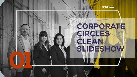 Corporate Circles Clean Slideshow After Effects Templates
