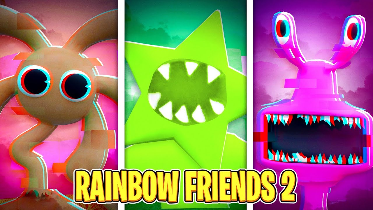 Revelados os NOVOS Rainbow Friends 2 do Roblox nesse jogo😄