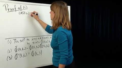 EE221A: Linear Systems Theory, State Transition Matrix