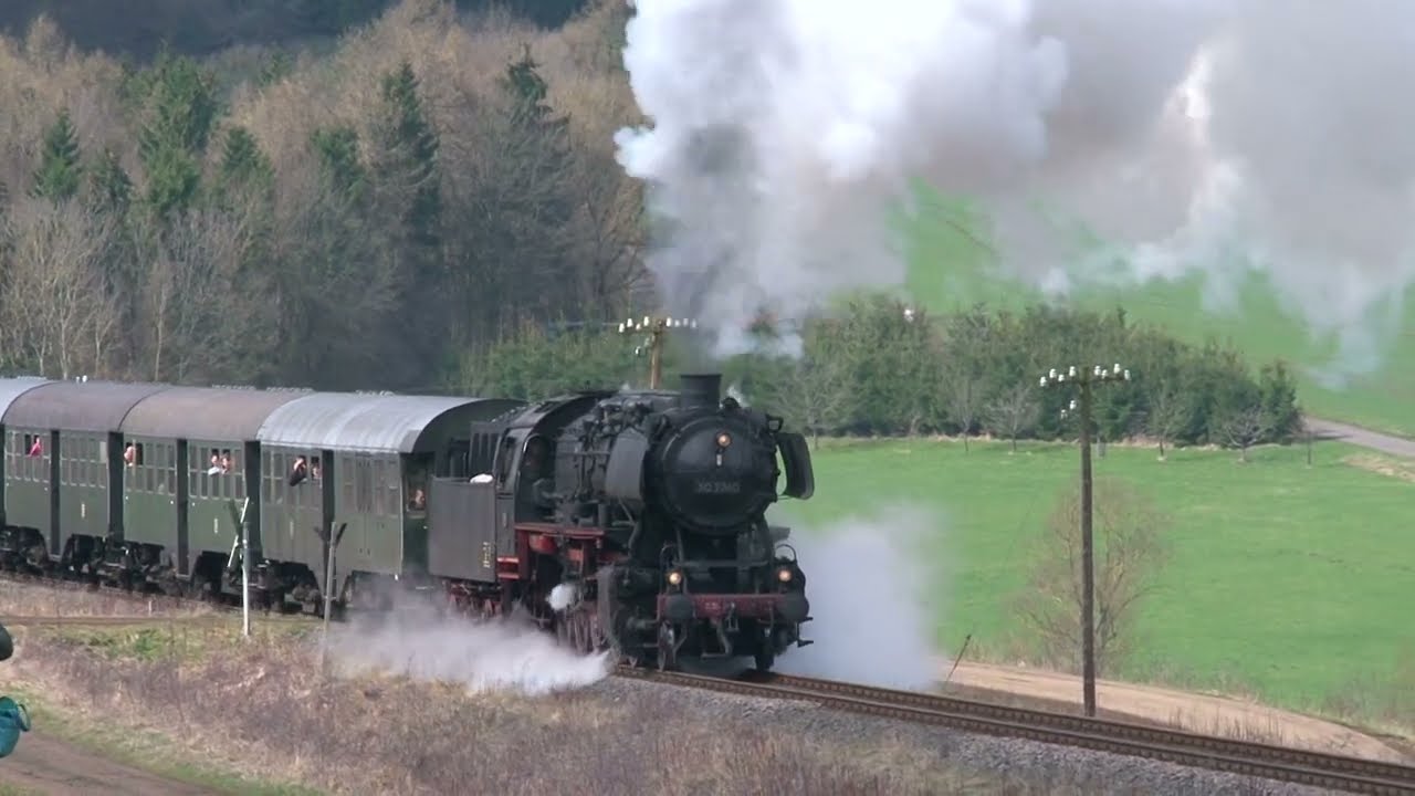 Superb sights and sounds of German Steam trains at work from Dampfspektakel 2010 #steamtrain
