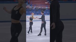 Team GB’s 🇬🇧 Lilah Fear &amp; Lewis Gibson take to Olympic ice in training at #MilanoCortina2026!