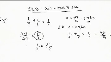CSS 2020 General Science & Ability: Solved Q6