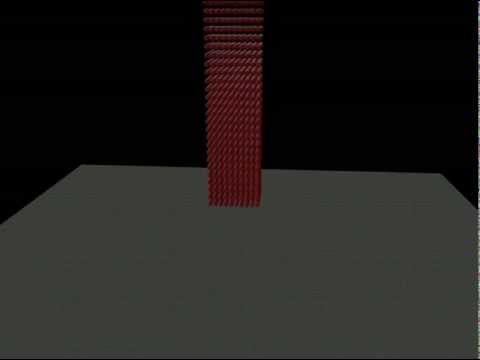 Cinema 4D Mograph Test Preview Falling Cubes