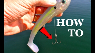 How To Rig A Line Through Swimbait - How To Make Your Own! 