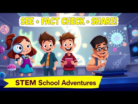 "STOP, CHECK, SHARE! 🛑✅📲 The Fact-Checking For Kids