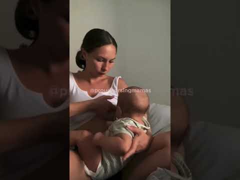 How to latch nursing baby