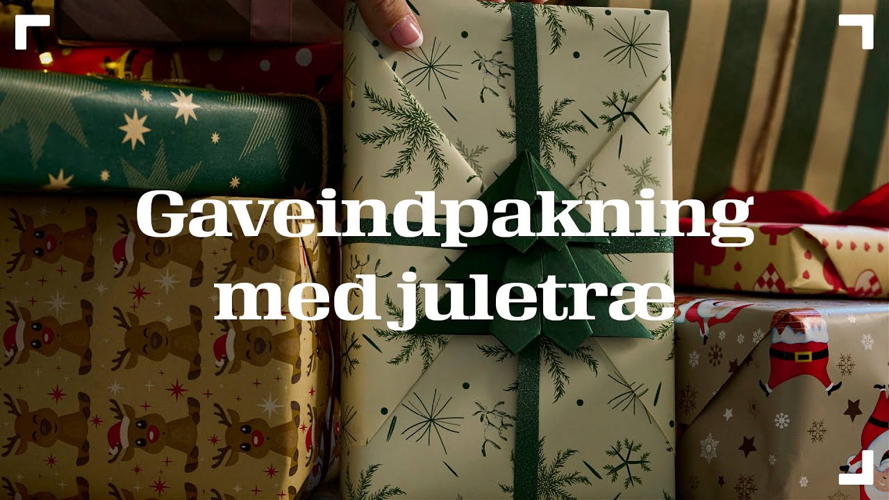 Gør din gave ekstra smuk 🎄 | DIY gaveindpakning med juletræ af karton