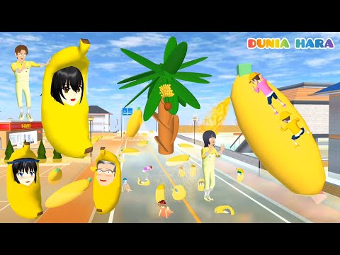 Banjir Pisang 🍌🍌 Yuta Cari Pisang Emas Baby Raksasa Hara Jadi Pisang 😱 Pohon Pisang | Sakura School