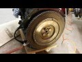 How to jam  lock the flywheel on triumph spitfire engine so you van tighten bolts