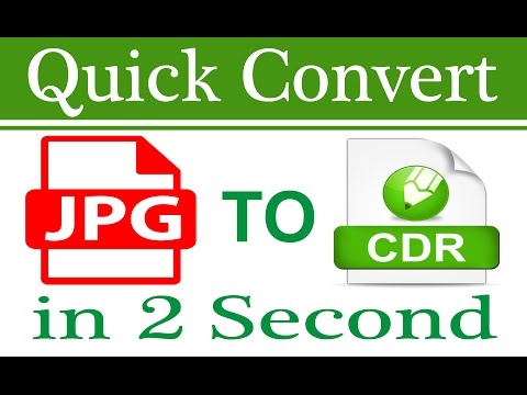 Quick convert jpg to cdr in Coreldraw x7