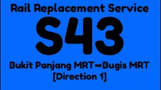 DTL Rail Replacement Service S43 Hyperlapse(D1)