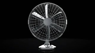 Oscillating Fan in Room Sound Effect for Work or Study 4 Hours Black Screen No Ads White Noise 2024