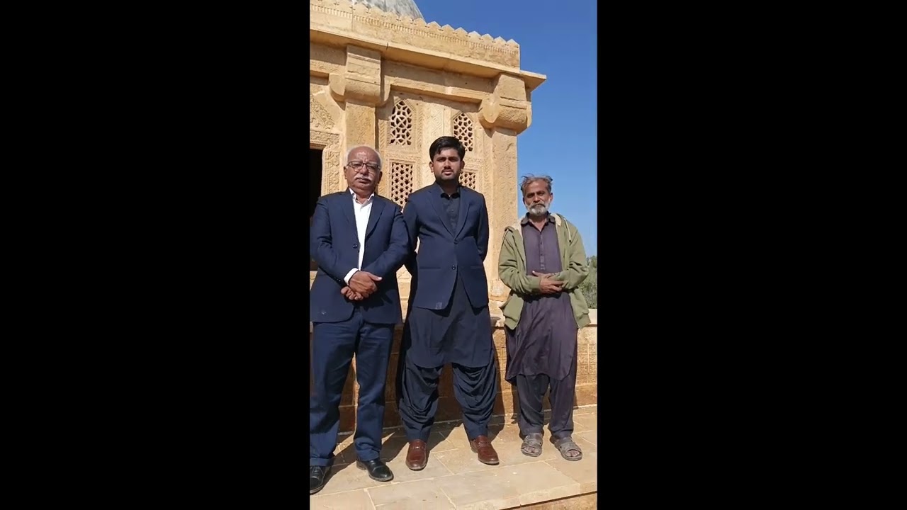 Noor Ahmed Janjhi, Gohram Baloch and Kundan reflecting on Historical graveyard of Chittori 