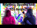 Battling With Only Cards We Pull From Prismatic Evolutions!!! Pack Opening Then Battle!!!