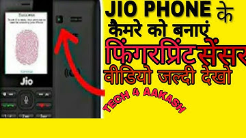 Fingerprint Lock in Jio phone With camera with proff