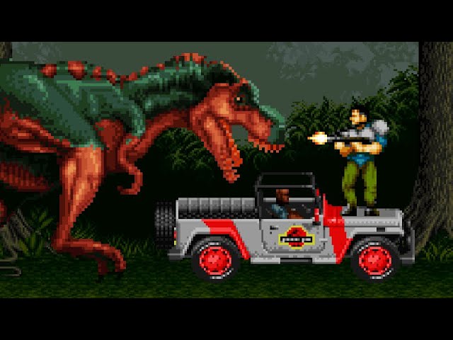 Jurassic Park 2 (SNES) All Bosses (No Damage)