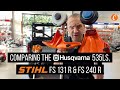 Trimmer showdown comparing professional husqvarna  stihl models