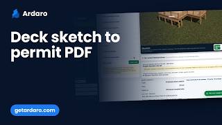 Deck design to permit-ready PDF | Ardaro screenshot 5