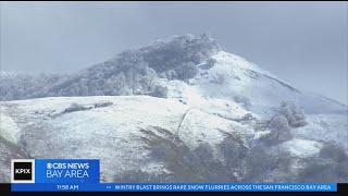 Bay Area snowstorm: Spectacular chopper footage of snow on South Bay hillsides