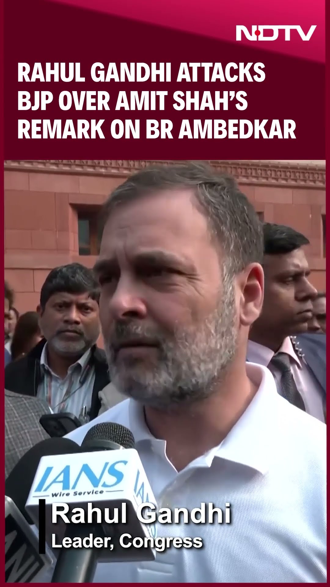 Rahul Gandhi Attacks BJP Over Amit Shah's BR Ambedkar Remark