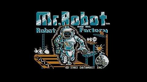 Mr. Robot and his robot factory by Datamost (1983), Atari 800XL computer
