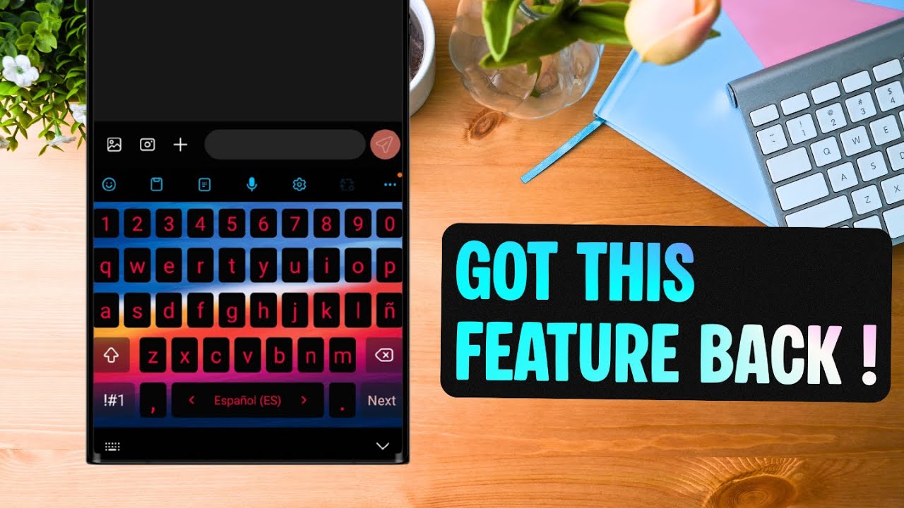 Последнее обновление Samsung лишило эту функцию клавиатуры Samsung! Вот как её вернуть!