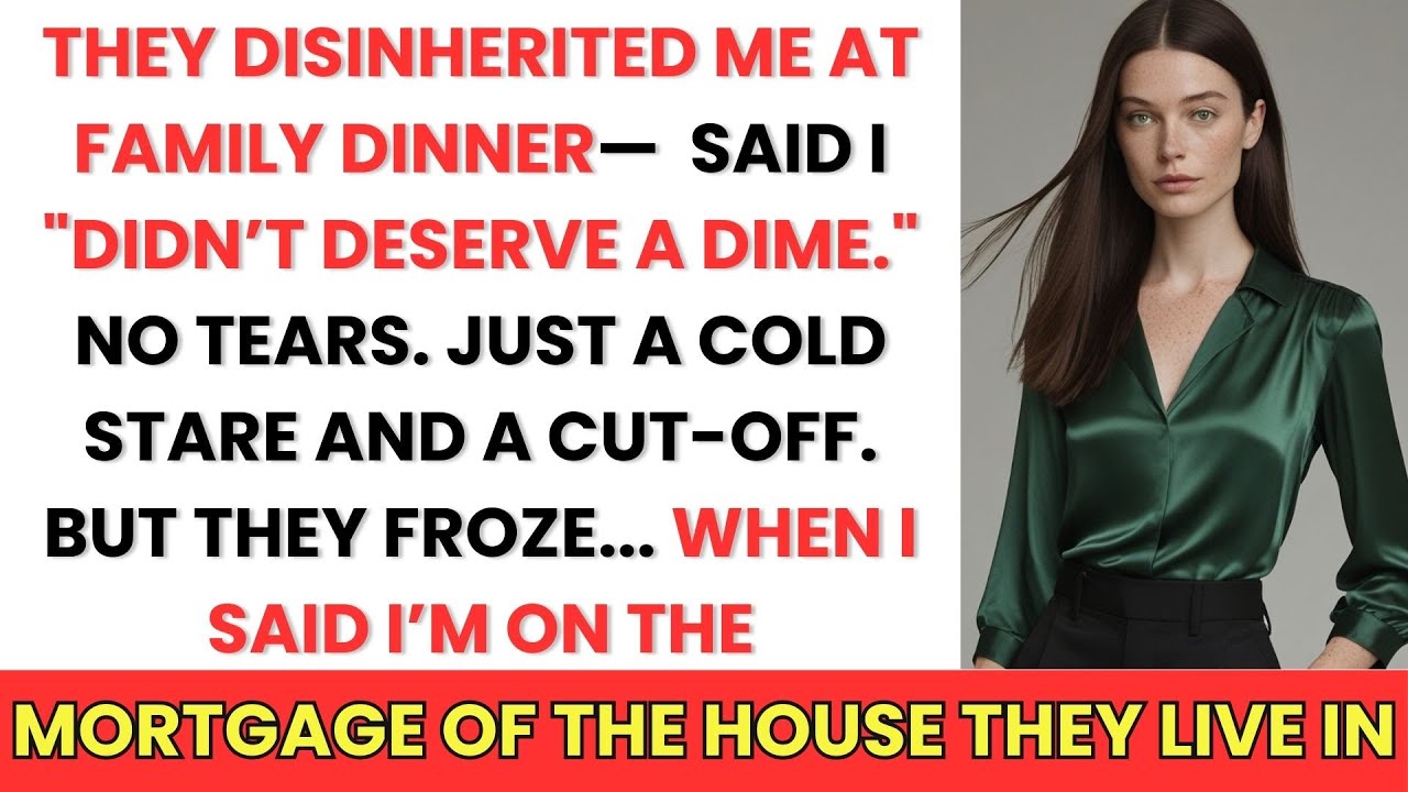 My Parents Disinherited Me At The Family Dinner—Then Froze When My Name Was On Their Mortgage
