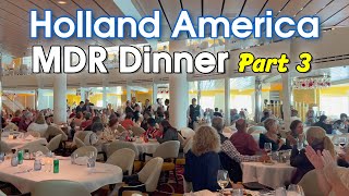 Dinner Food on Holland Dining Room Menus & Review (Part 3)