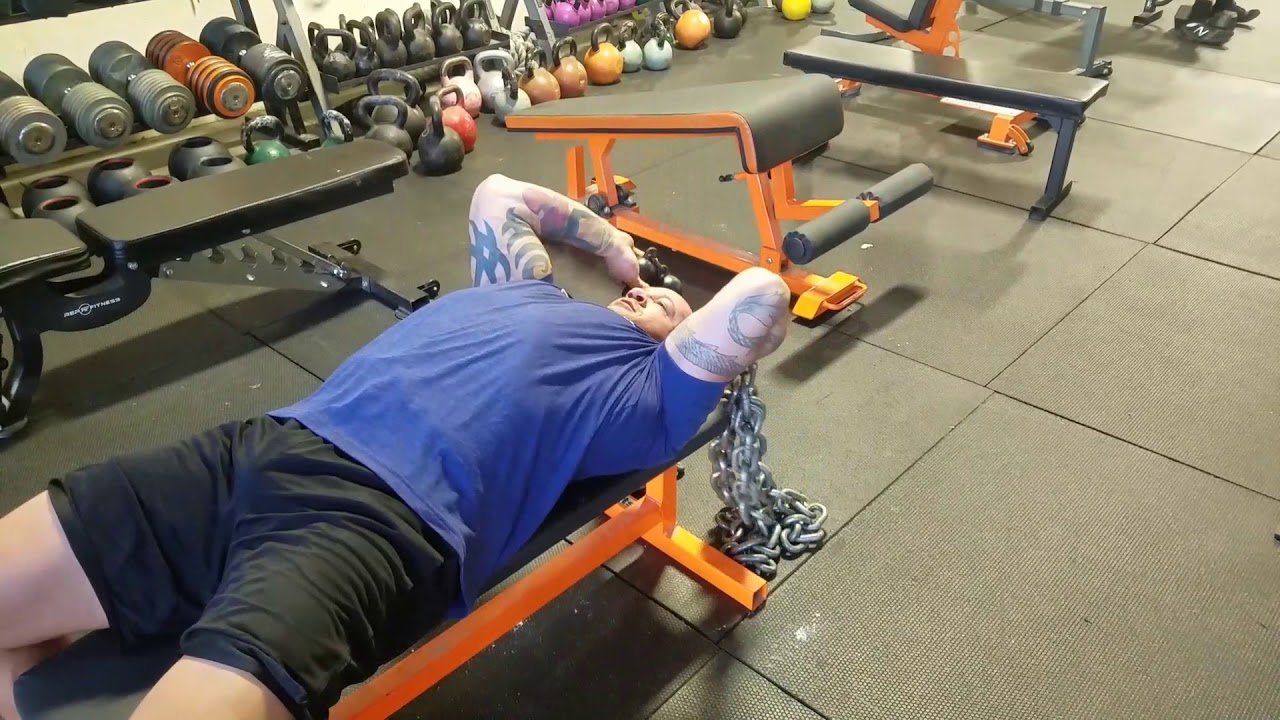 Mace bell tricep extensions with chains YouTube