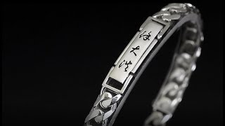 Byenzo Cuban Chain Bracelet In Platinum 5Mm Mens Jewelry