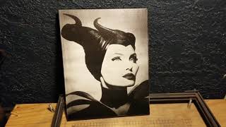 Maleficent  engraved on a 11x14 Canvas using The Ortur Laser Master 2 15w