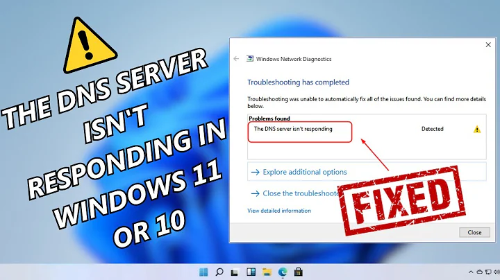 How To Fix DNS Server isn't Responding in Windows PC or Laptop (2023 FIX)