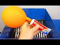 Shredding Toothpaste & Balloon! Amazing video!