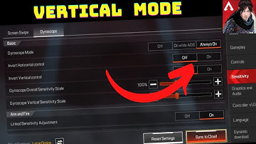 How to turn on/off Invert Vertical Control in Apex Legends Mobile