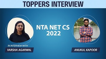 NTA NET CS 2022 | Topper