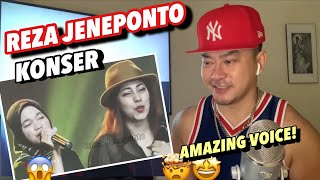 Reza Konser - Penyanyi Rocker Sahabat Nike Ardilla Menangis Haru Mendengar Suara REZA | REACTION