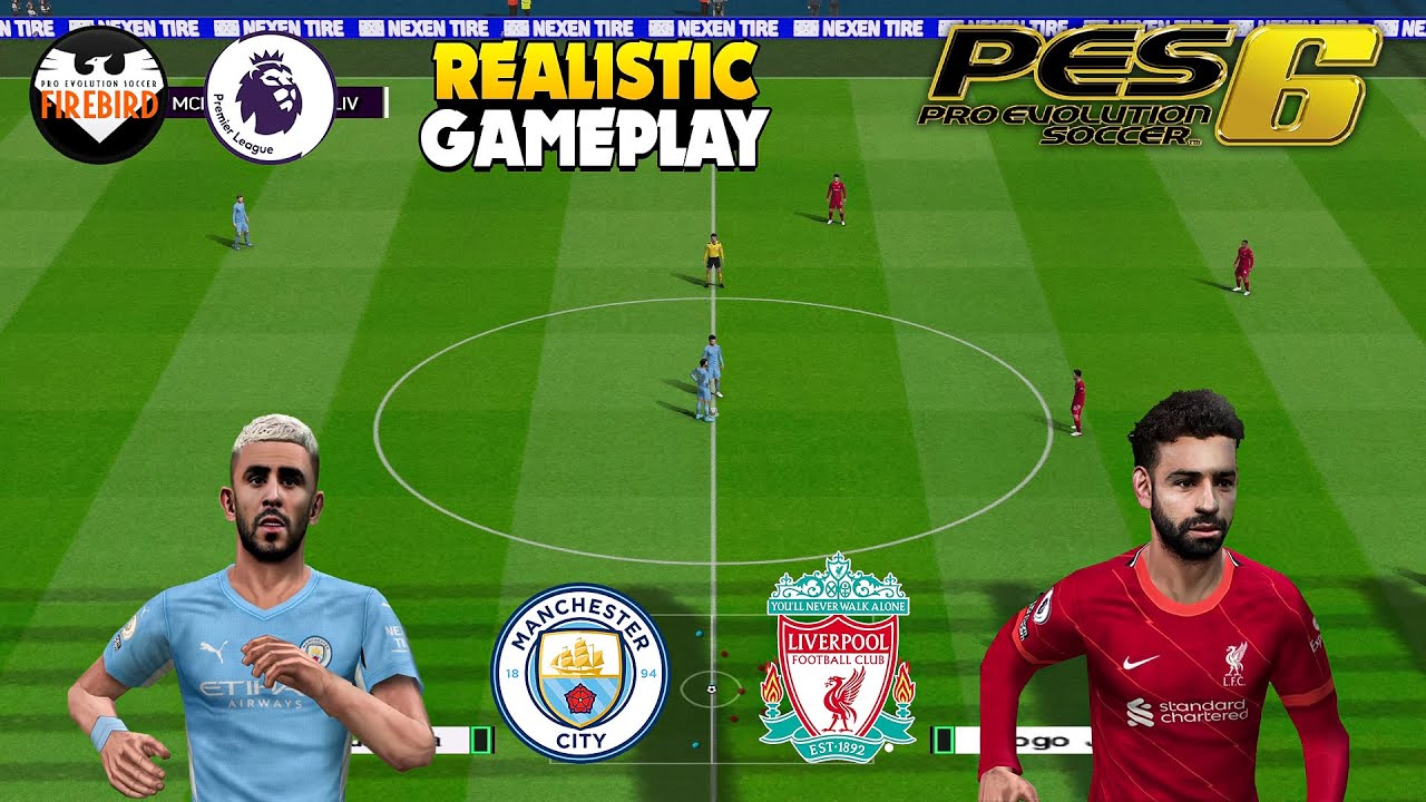 PES 6 Patch Firebird March Edition 21/22 | Premier League (Man City vs Liverpool) | FHD 60Fps