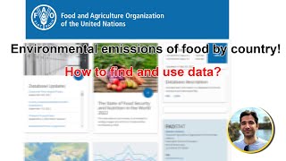 Environmental emissions of food by country! How to find and use data