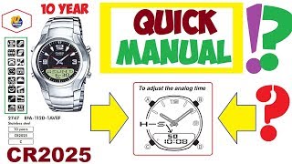 Casio Edifice EFA-112D manual 2747 How to set analog time