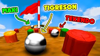 HOYO TROLL vs TEKENDO 😂⛳! (con Trampas 😈) - GOLF IT y TIGRESON