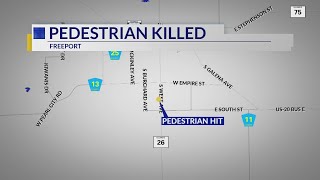 Pedestrian fatally struck by pickup truck in Freeport, IL, grocery parking lot
