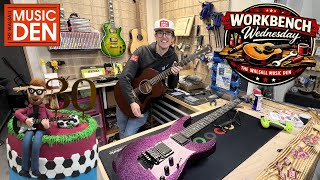 Workbench Wednesday: ESP Guitars, Left Handed Guitars, NEW Merch &amp; Birthday Cake 