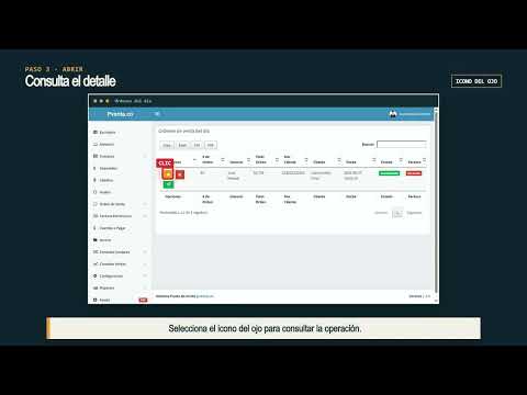 Vista previa: Consultar órdenes de venta