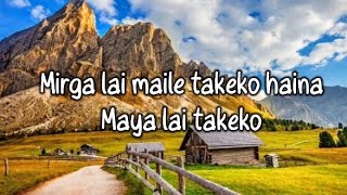 Resham Firiri~Famous Nepali old song (Lyrical Video)