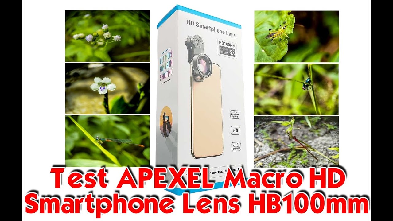 📹 TEST APEXEL Macro HD Smartphone Lens HB100mm