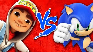 Sonic Vs. Jake (Subway Surfers) - Batalha de Rap - Batalha de Games - Brutusmano screenshot 3