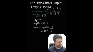 Two Sum II - Input array is sorted #shorts #twosum #algorithms #javascript #arrays
